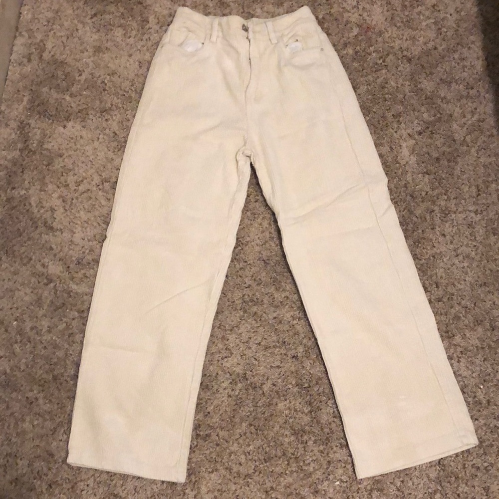 Cream Corduroys
